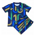 Camisolas de futebol Brasil Neymar Jr x Puma Criança Equipamento 2021/22 Manga Curta